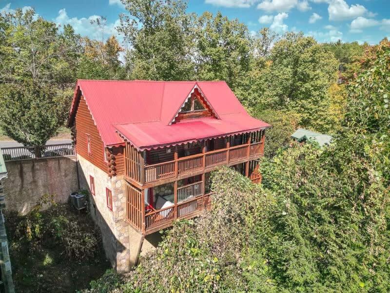 Movie Theater Hot Tub View Mountain Escape Vila Gatlinburg Exterior foto